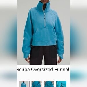 Lululemon Pale Blue Half-Zip Sweatshirt